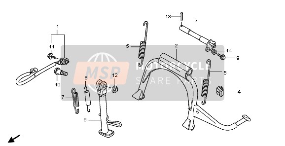 Honda SH300A 2007 Supporter pour un 2007 Honda SH300A